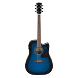 Ibanez PF15ECE Acoustic Electric Guitar - Transparent Blue Sunburst