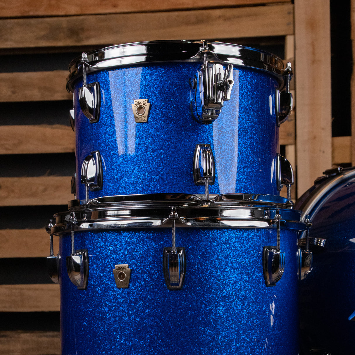 Ludwig Classic Maple 3-Piece Jazzette Outfit Shell Pack - Blue Sparkle