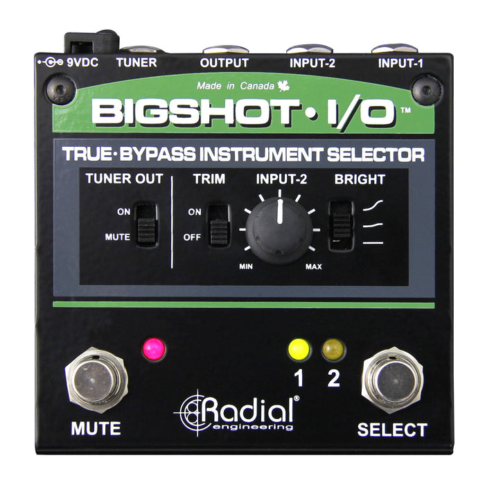 Radial Engineering Bigshot I/O True Bypass Instrument Selector Pedal