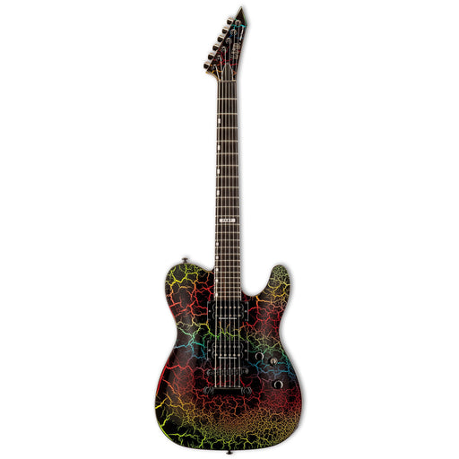 ESP LTD Limited Edition Crackle Series Eclipse '87 Electric Guitar - Rainbow Crackle - New,Black