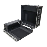 ProX XS-YDM7COMPACTEXDHW ATA Digital Audio Mixer Flight Case for Yamaha DM7 Compact Expansion Console with Doghouse compartment and Caster wheels
