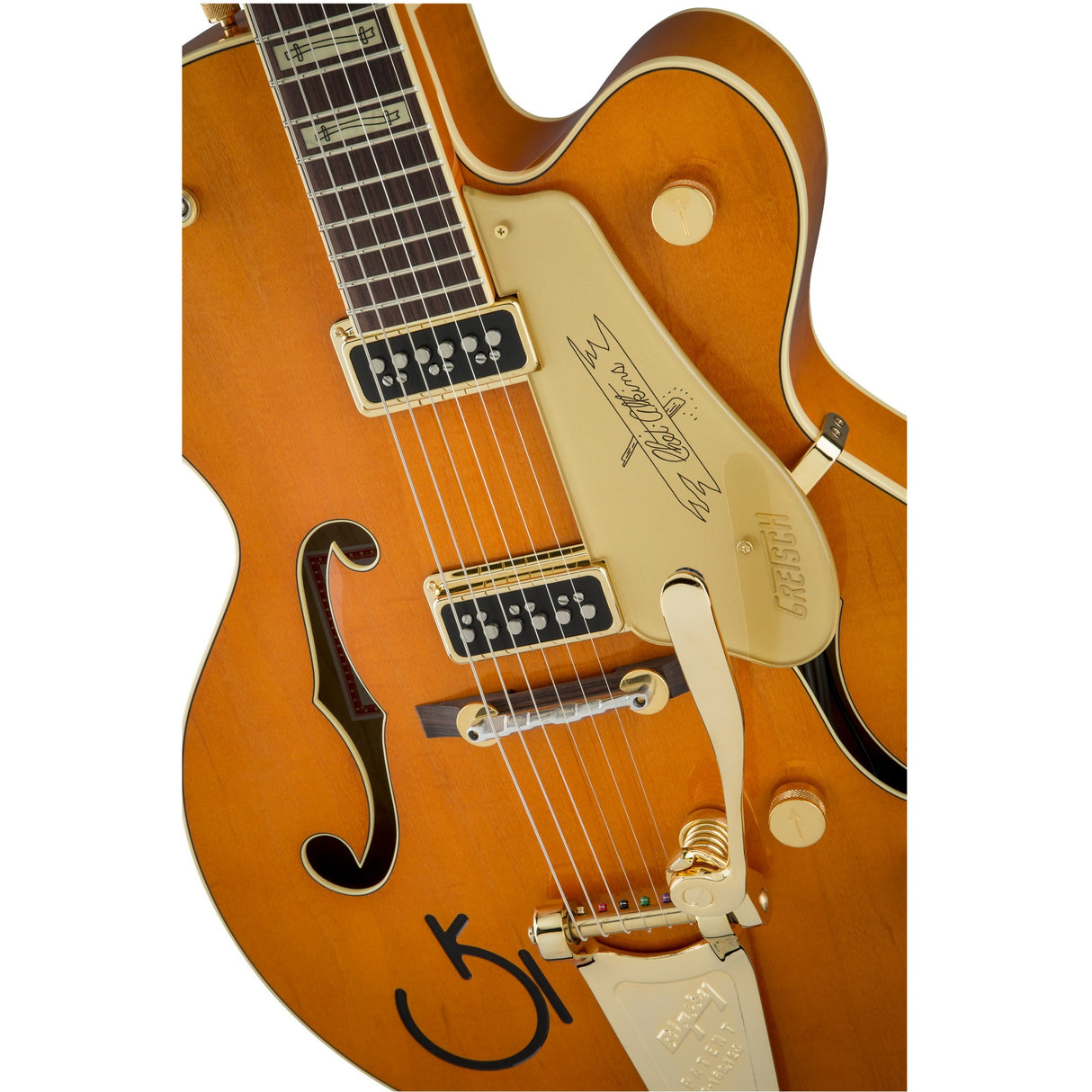 Gretsch G6120T-55 Vintage Select Chet Atkins Hollow Body Electric Guitar - Orange Stain Lacquer