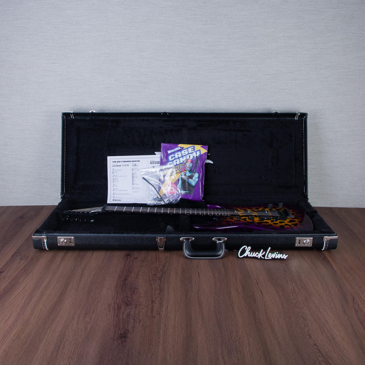 Badlands GX1 Hellcat HSS Electric Guitar - Sunset Leopard With Keeley Limited Edition Hellcat Caverns Delay/Reverb Effects Pedal - #US24LPB0008