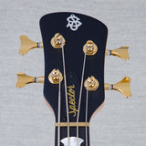 Spector Euro 4 LT Solid Korina Wings Electric Bass Guitar - Natural Satin - CHUCKSCLUSIVE - #NB23503