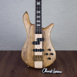 Spector Euro 4 LT Solid Korina Wings Electric Bass Guitar - Natural Satin - CHUCKSCLUSIVE - #NB23506