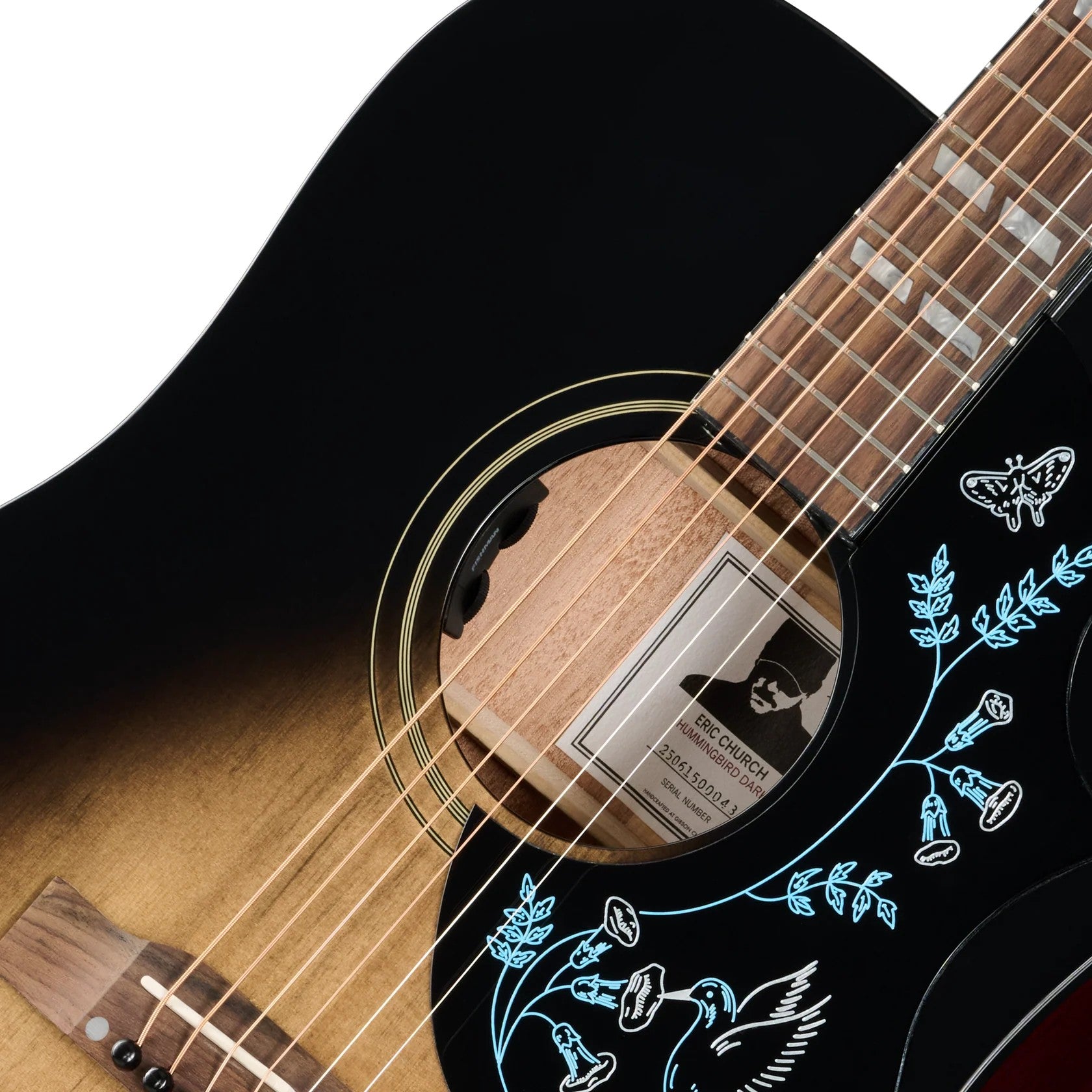 Epiphone Eric Church Hummingbird Dark Signature Acoustic Electric