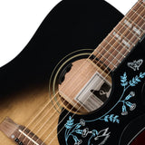 Epiphone Eric Church Hummingbird Dark Signature Acoustic Electric Guitar - Cobra Burst
