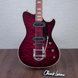 Powers Electric A-Type Select Quilt Maple Electric Guitar - Cabernet Red - #A996