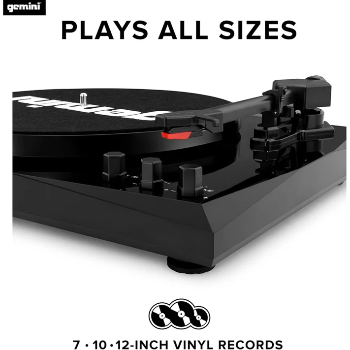 Gemini Turntable Bluetooth and Dual Stereo Speakers