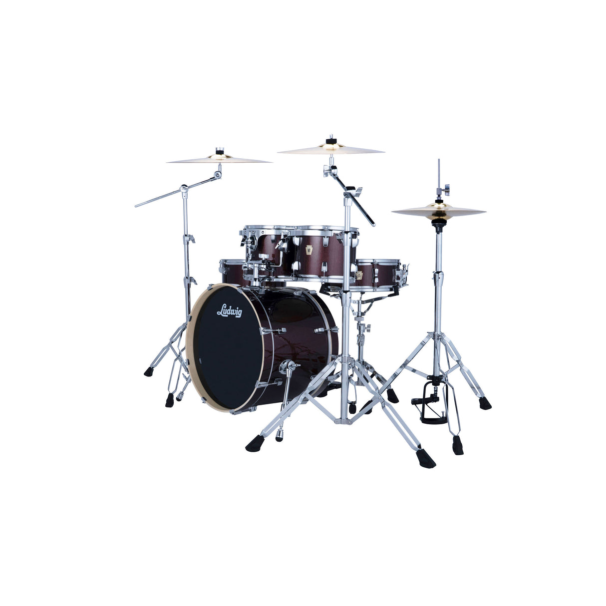 Ludwig Evolution 5-Piece Drum Kit with 20-Inch Kick - Caramel Sparkle