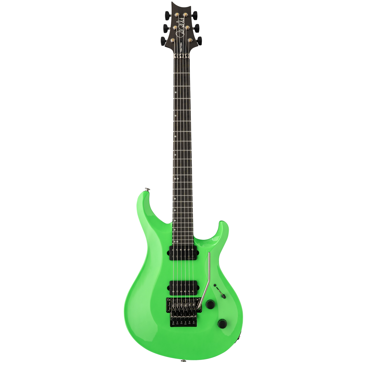 PRS Tekton "Floyd" Electric Guitar with Black Satin Neck - Neon Green