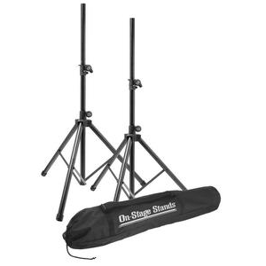 On-Stage Stands SSP7900 All-Aluminum Speaker Stand Pack with Carry Bag - New