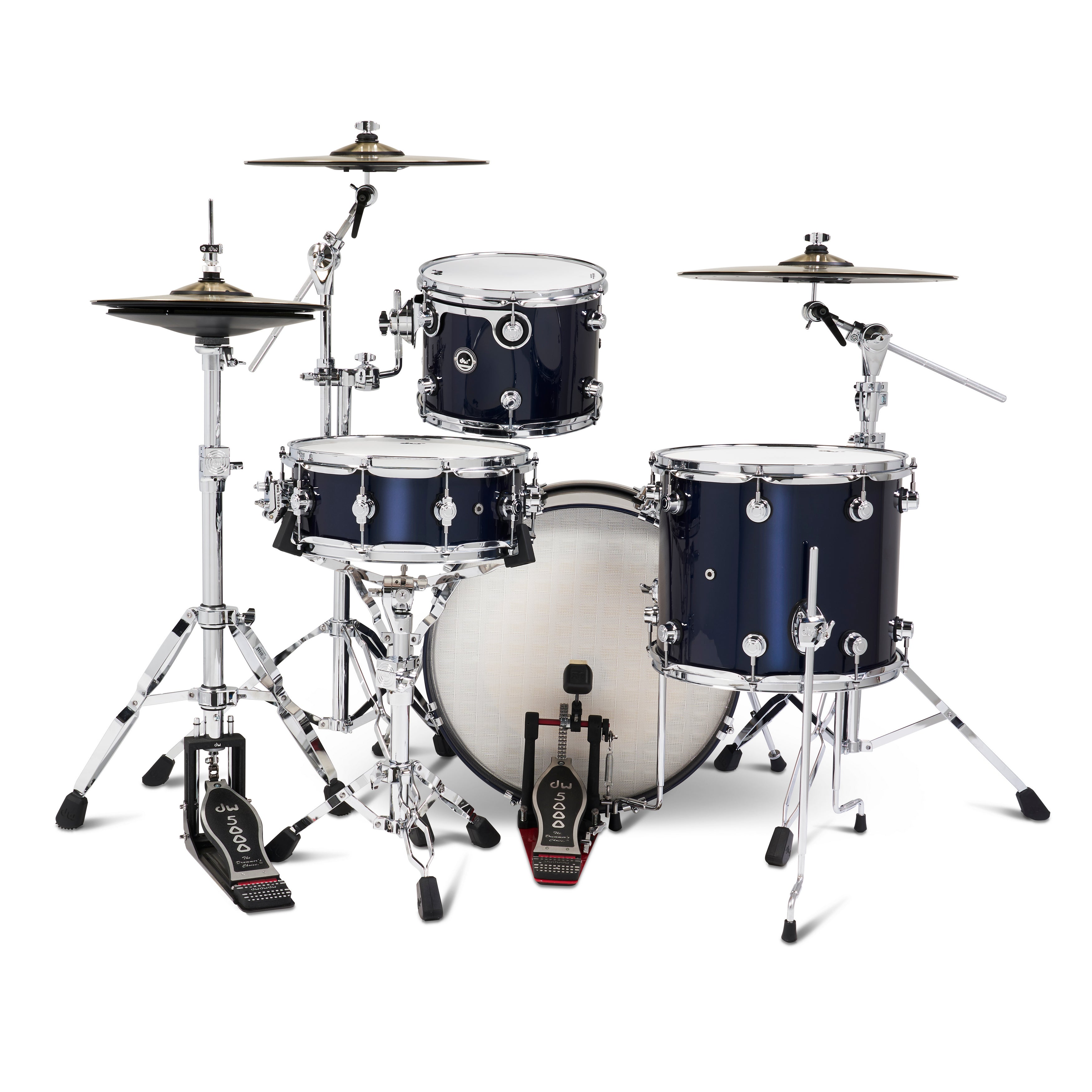 DWEセット④ DW DWe 4-Piece Drum Kit Bundle - Midnight Blue Metallic Lacquer