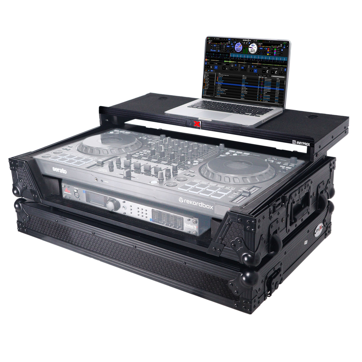 ProX XS-DDJFLX10WLTBL LED Pioneer DDJ-FLX10 and DDJ-GRV6 Case - Black - New