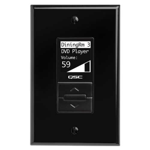 QSC MP-MFC-BK Decora® Style Multi-Function Controller For Use With MP-M Zone Mixers - Black