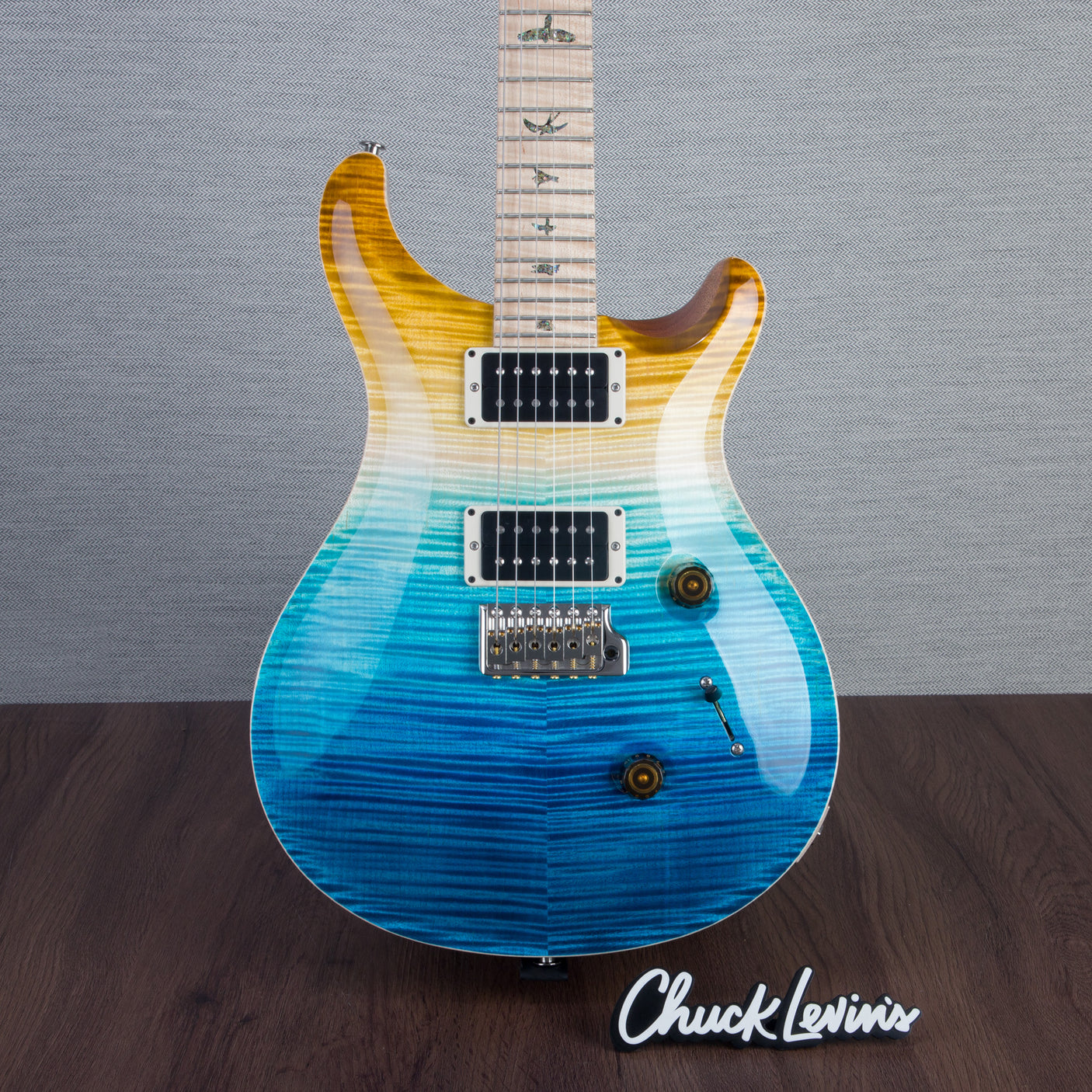 PRS Wood Library Custom 24 Electric Guitar - Private Stock Beach Fade Finish - CHUCKSCLUSIVE - #24038990 - 2024