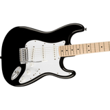 Squier Affinity Series Stratocaster Electric Guitar, Maple Fingerboard - Black
