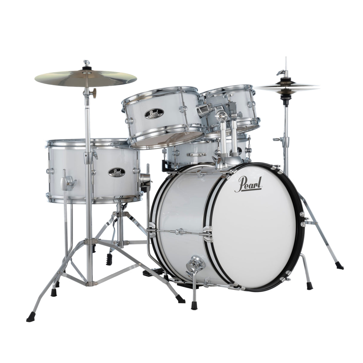Pearl Roadshow Jr. 5-Piece Complete Drum Kit - Pure White