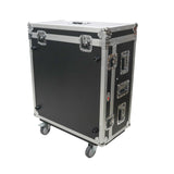 ProX XS-YDM7COMPACTEXDHW ATA Digital Audio Mixer Flight Case for Yamaha DM7 Compact Expansion Console with Doghouse compartment and Caster wheels