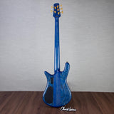 Spector Euro 5 LT Poplar Burl Over Ash 5-String Electric Bass Guitar - Faded Light Blue Gloss - CHUCKSCLUSIVE - #]C121NB23331