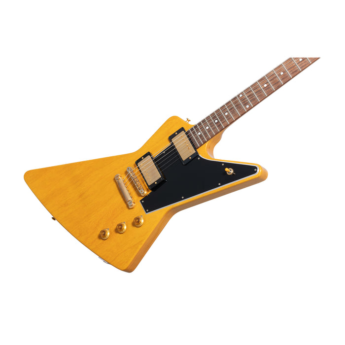 Gibson 1958 Korina Explorer Black Pickguard Electric Guitar - Natural