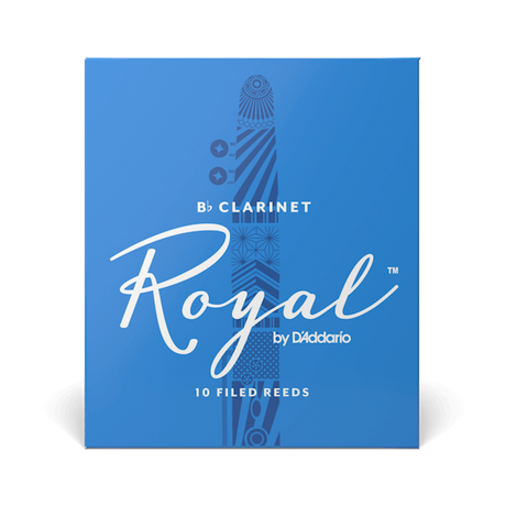 D'Addario RCB10 Royal Filed B-Flat Clarinet Reed 10-Pack - New,2