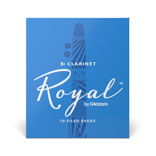 D'Addario RCB10 Royal Filed B-Flat Clarinet Reed 10-Pack - New,2