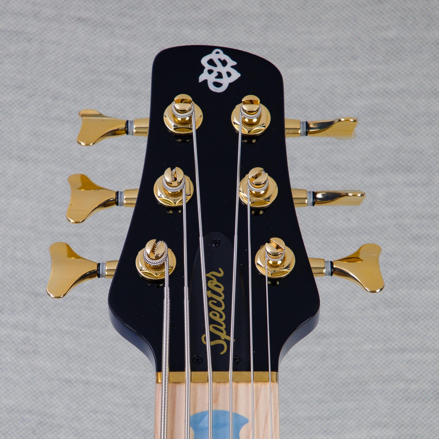 Spector Euro 6 LT Poplar Burl Over Ash 6-String Electric Bass Guitar - Faded Light Blue Gloss - CHUCKSCLUSIVE - #]C121NB23299