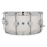 DW 6.5 x 14-Inch Collector Series Pure Oak Snare - White Crystal