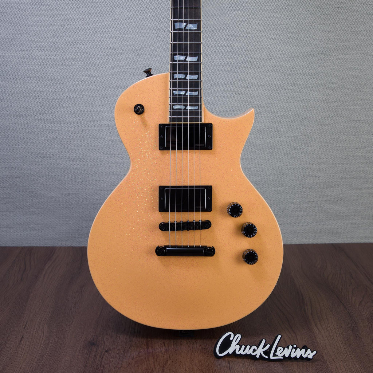 ESP USA Eclipse Electric Guitar - Peach Sparkle - #US26067