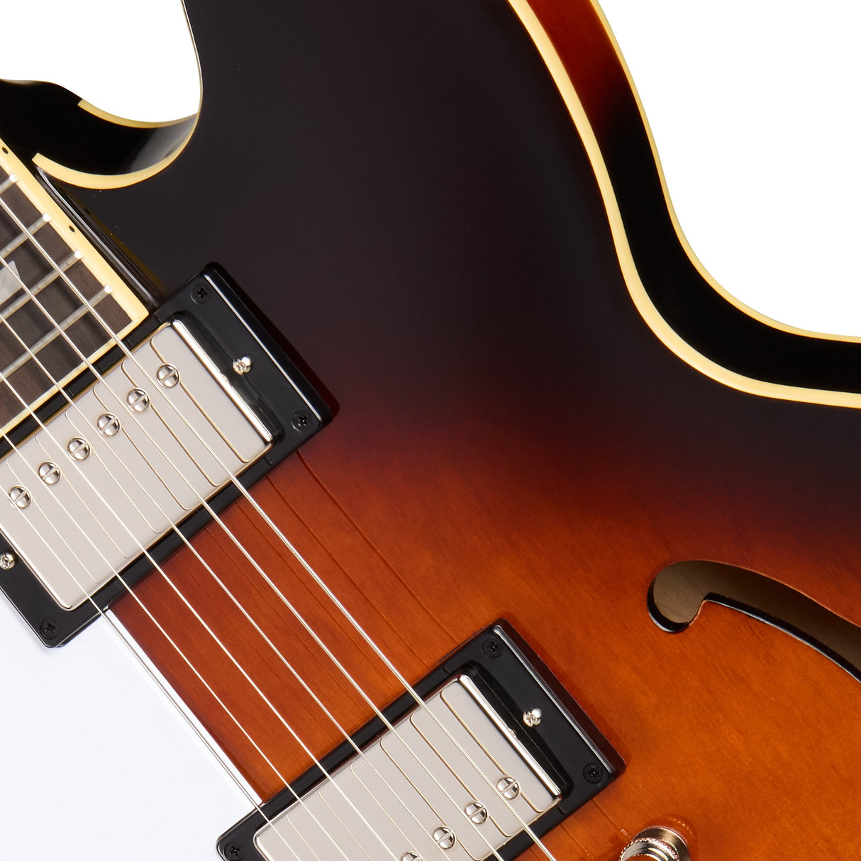 Epiphone Bonehead Riviera Semi-Hollow Left Handed Electric Guitar - Dark Tobacco Sunburst