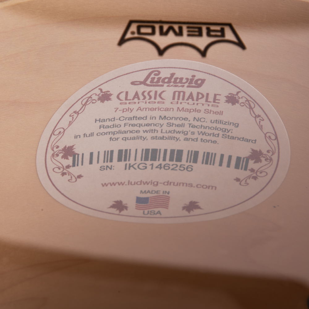 Ludwig Classic Maple 4-Piece Shell Pack, Natural Maple Finish