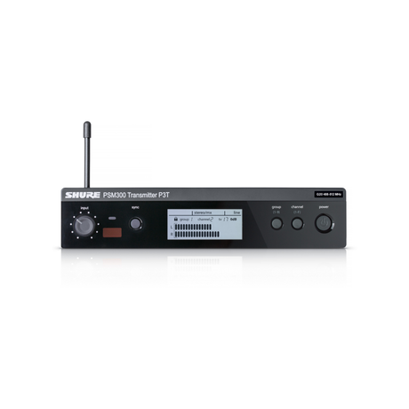 Shure P3T-H20 Half-Rack Single Channel Wireless Transmitter - H20 Band - Mint, Open Box