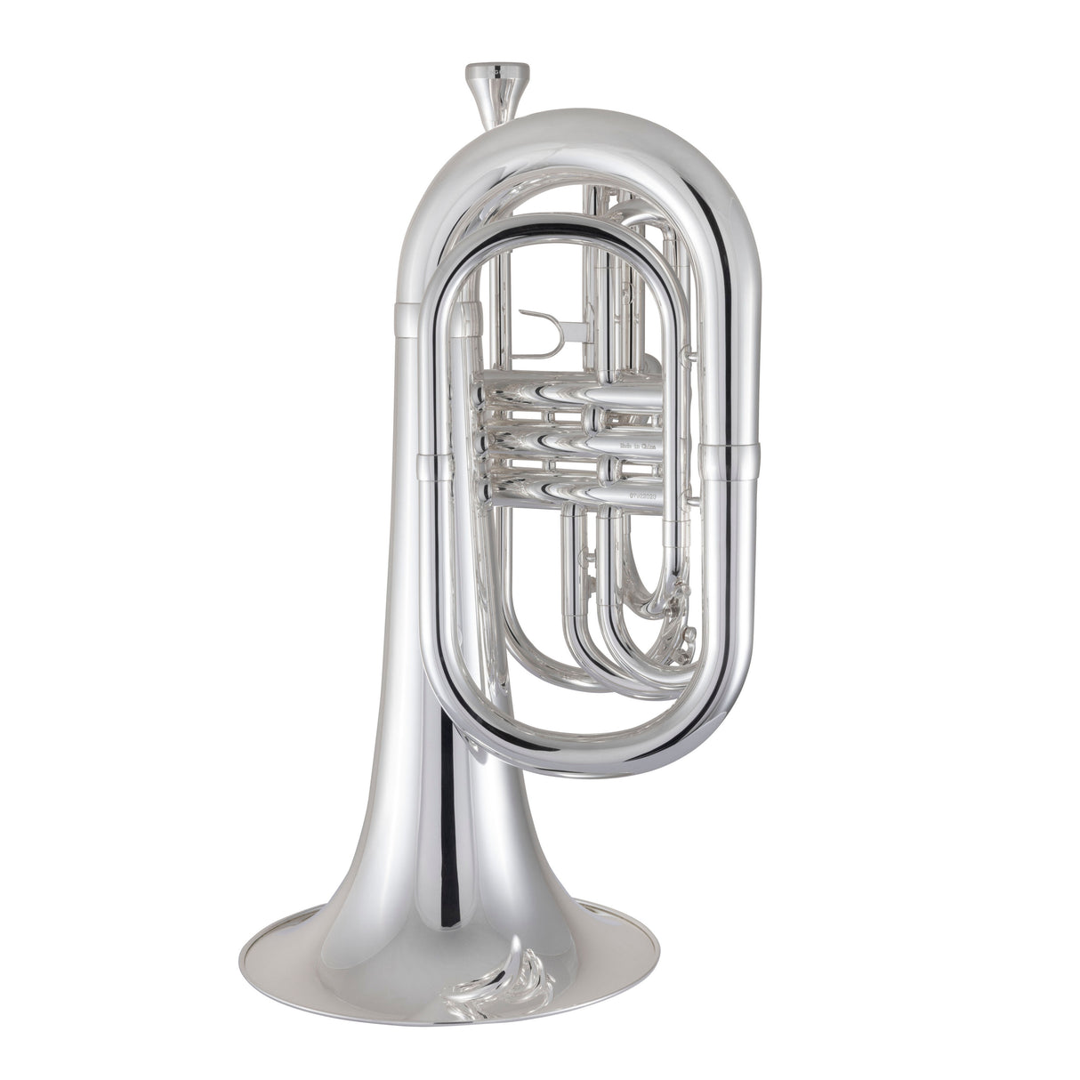 King KMB412S Performance Marching Baritone Horn - Silver-Plated