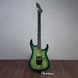 ESP USA M-I FR-DLX Flamed Maple Electric Guitar - Dark Lime Sunburst - #US23319
