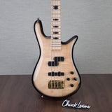 Spector Euro 4 Electric Bass Guitar - Natural Black Burst Gloss - CHUCKSCLUSIVE - #NB22936