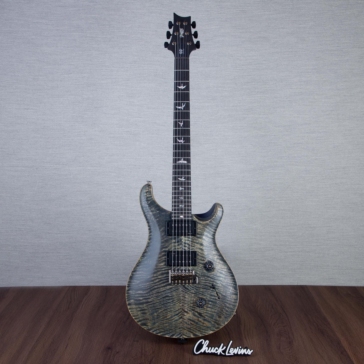 PRS 40th Anniversary Custom 24 Satin Custom Color Electric Guitar - Faded Whale Blue With Metallic Blue Back - #250412019