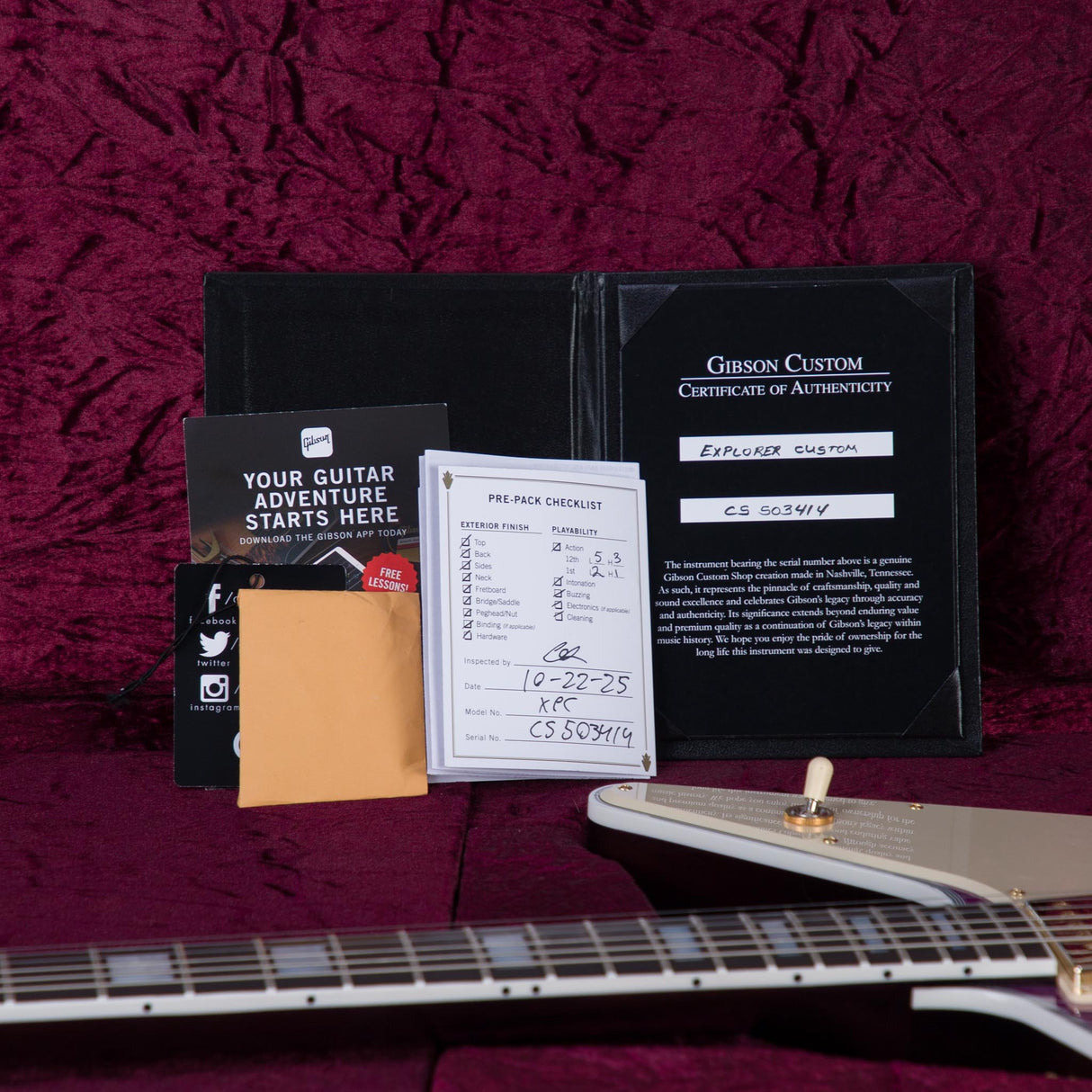 Gibson Custom Shop Explorer Custom Electric Guitar - Trans Violet - #CS503414