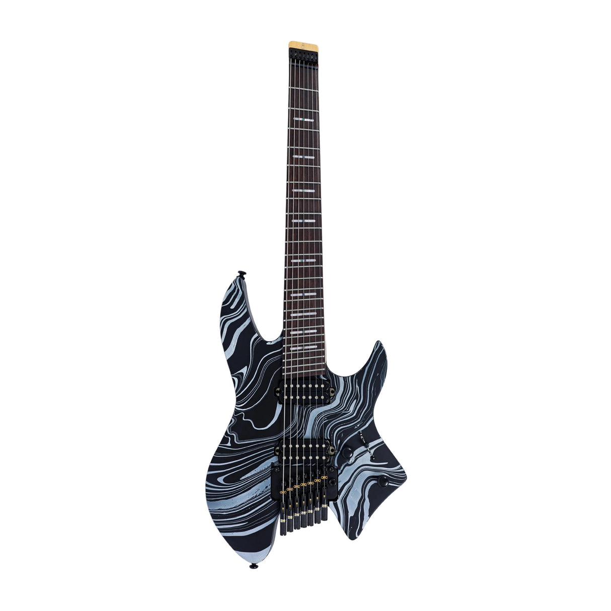 Sire Larry Carlton X6 Headless 7-String Electric Guitar - Black Swirl