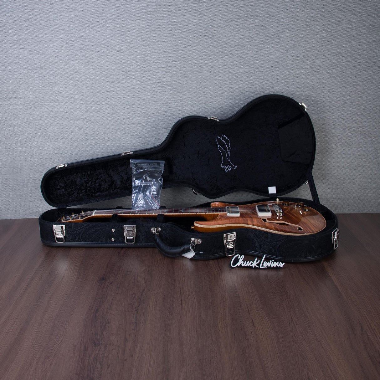 PRS Private Stock Hollowbody I Piezo Mahogany/Koa Hollowbody Electric Guitar - #0408926