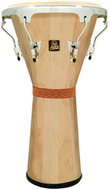 LP LPA630-AWC Aspire Tunable Djembe, Natural/Chrome