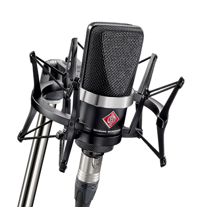 Neumann TLM 102 Studio Set Cardioid Condenser Microphone With EA 4 Shock Mount - Black