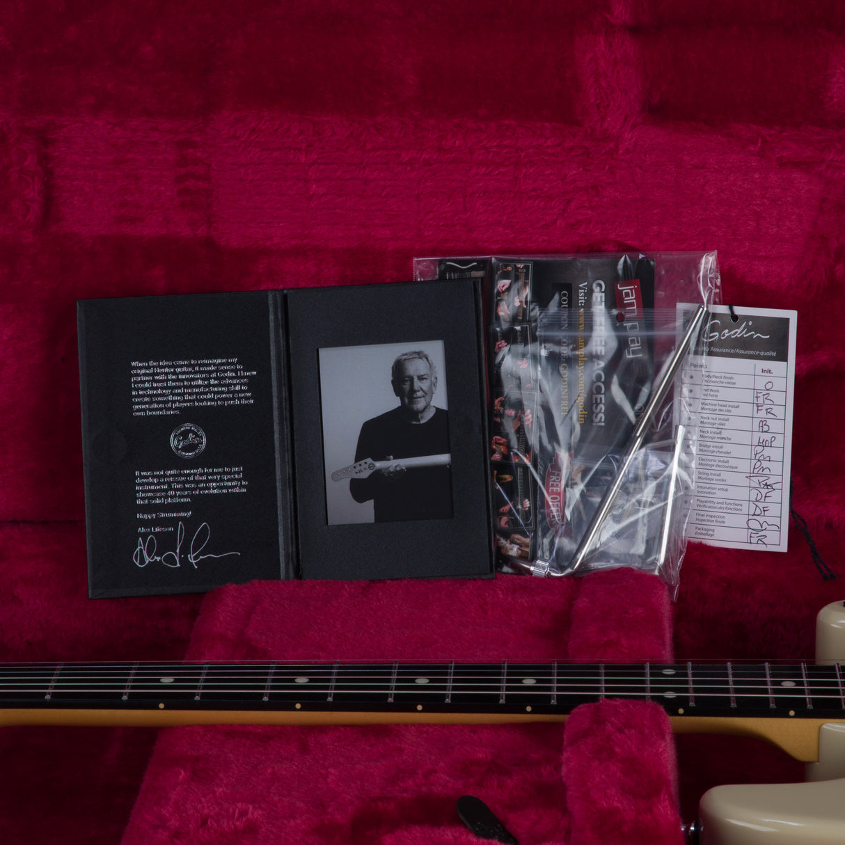 Lerxst Alex Lifeson Signature Electric Guitar with Floyd Rose - Limelight Cream - #24309104