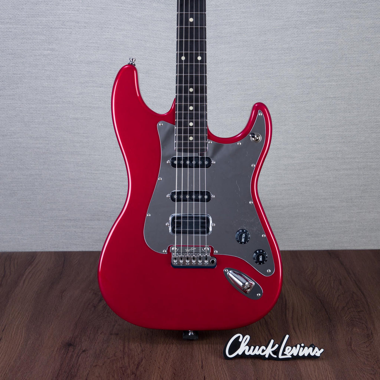 Lerxst Grace Alex Lifeson Signature Electric Guitar with Vega Trem Signed - Red - #24310978