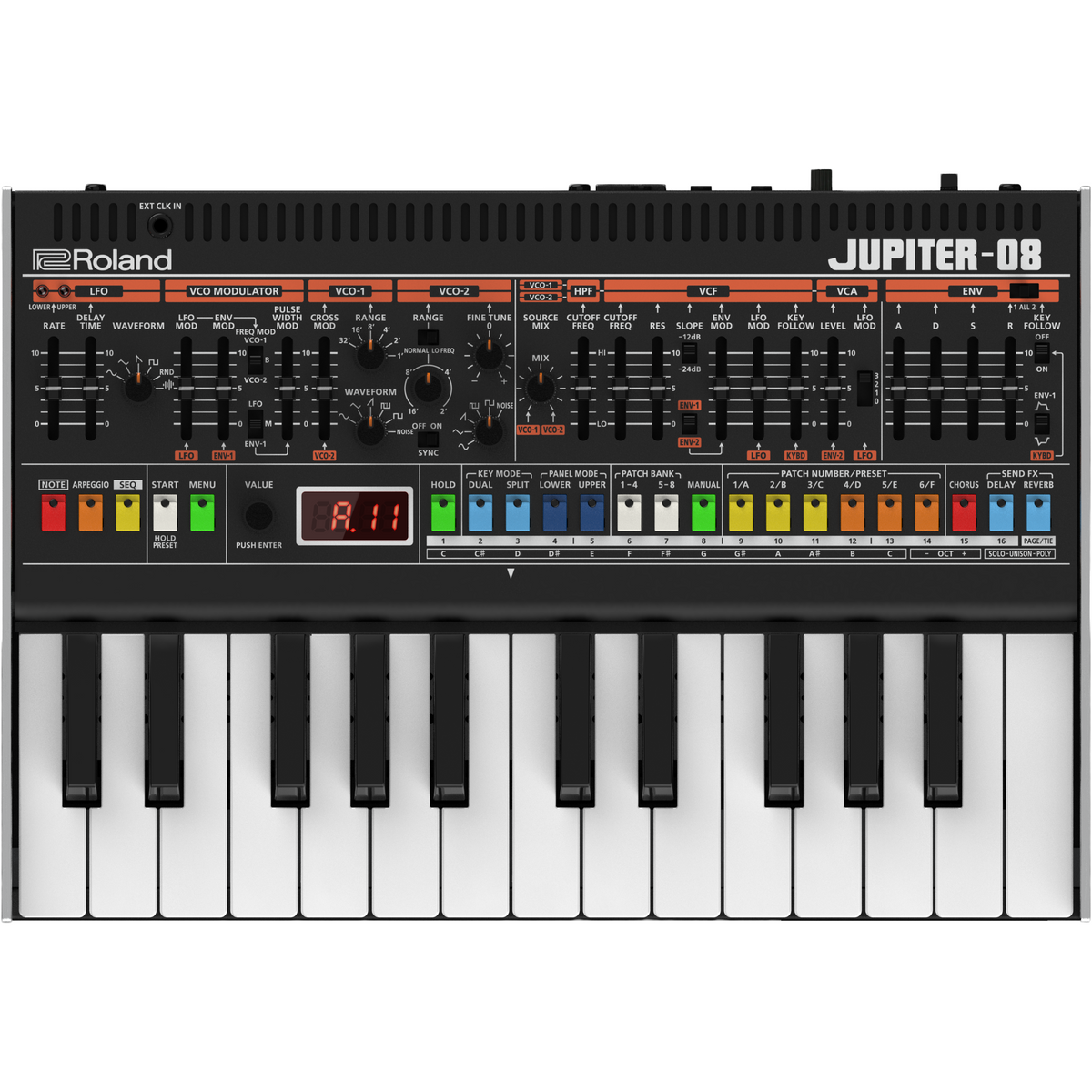 Roland Jupiter-08 Digital Synthesizer Keyboard