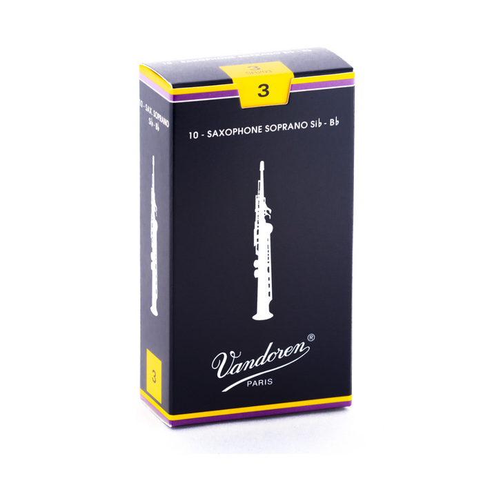 Vandoren SR20 Traditional Soprano Sax Reed 10-Pack - New,3