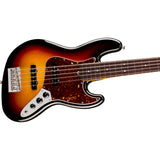 Fender American Professional Jazz V 5-String Electric Bass Guitar, Rosewood Fingerboard - 3-Color Sunburst
