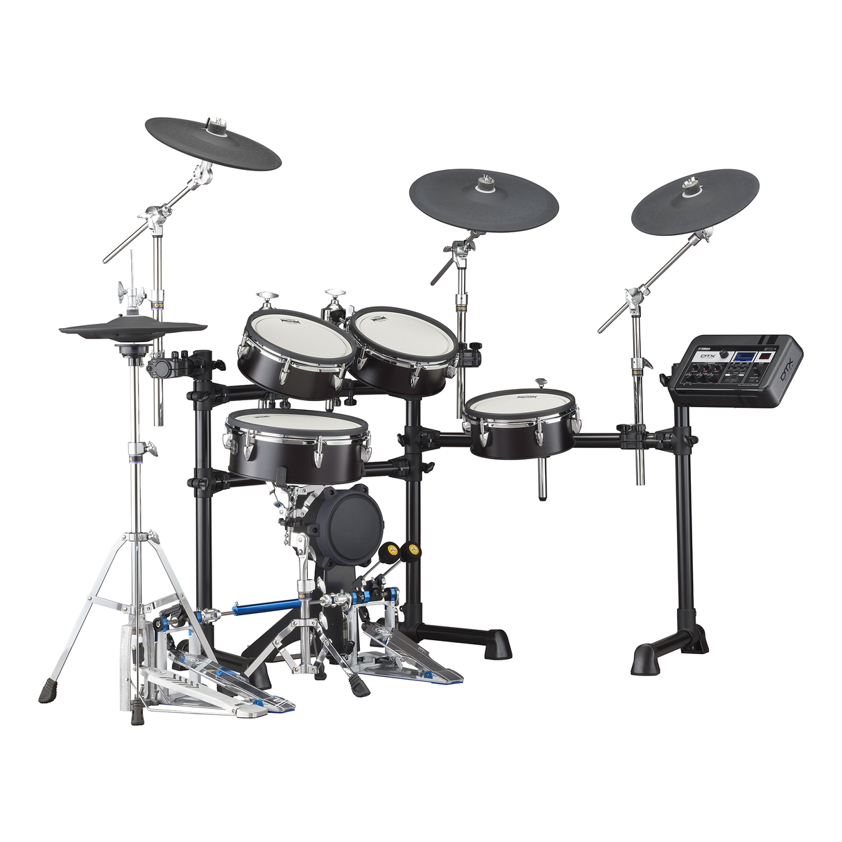 Yamaha DTX8K-X BF Electronic Drum Kit, TCS Pads- Black Forest Finish