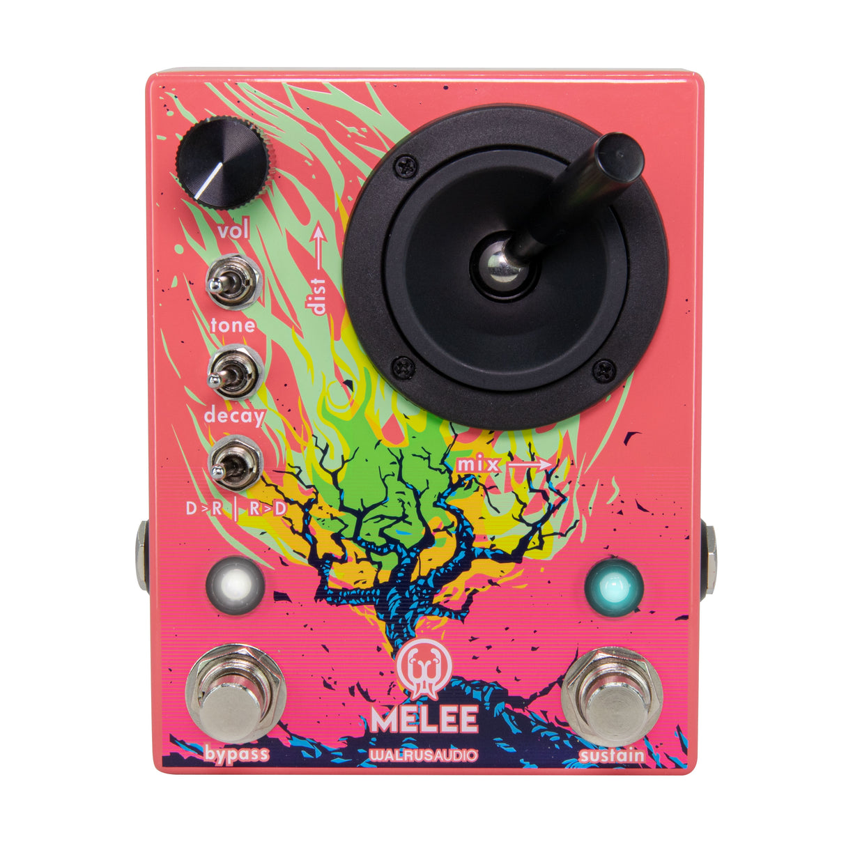 Walrus Audio Melee: Wall of Noise Distortion and Reverb Guitar Pedal - Mint, Open Box