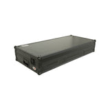 Pro X XS-CDM3KV10A9 WLTBL Fits 2x Pioneer CDJ 3000X Case / Pioneer DJM V10 / A9 Mixer w/ Laptop Shelf, All Black and Low profile Wheels